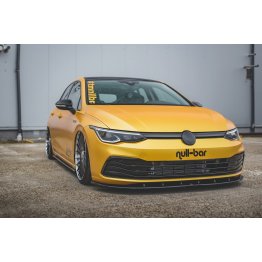 Накладка сплиттер на передний бампер на VW Golf VIII